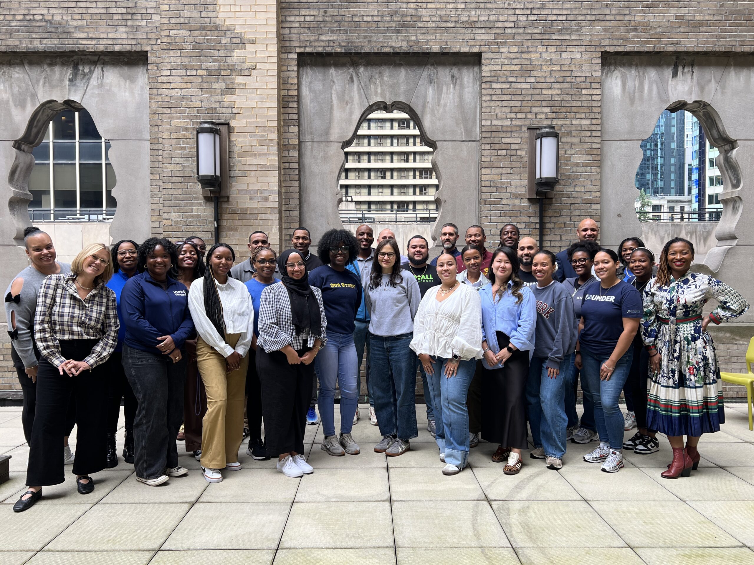 KIPP NYC Emerging Leaders cohort during a leadership session